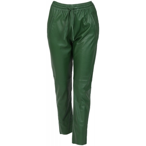 Vêtements Femme Pantalons Oakwood Pantalon jogpant en cuir  Gift Ref 50426 Emeraude Vert