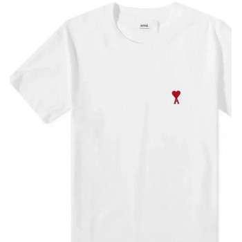 Vêtements Homme T-shirts & Polos Ami Paris T SHIRT  DE COEUR UNISEXE  LOOSE UTS004.726 Blanc
