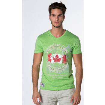 Vêtements Homme Pantoufles / Chaussons Canadian Peak JAPPLE t-shirt pour homme Vert
