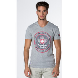 Vêtements Homme Sandales et Nu-pieds Canadian Peak JIMOTHE t-shirt pour homme Gris