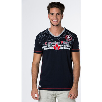 Vêtements Homme T-shirts & Polos Canadian Peak JOGA t-shirt waist pour homme Marine
