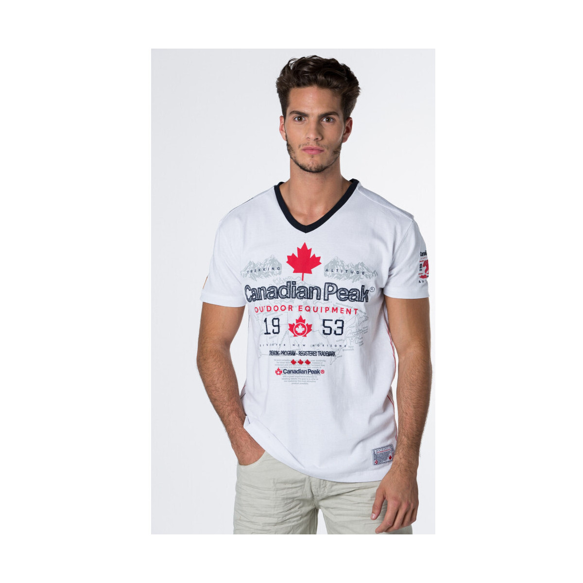 Vêtements Homme T-shirts & Polos Canadian Peak JOLORADO t-shirt pour homme Blanc