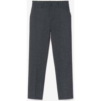 Vêtements Homme Pantalons Newlife - Seconde Mainises Pantalon aldin gris foncé à carreaux Bleu