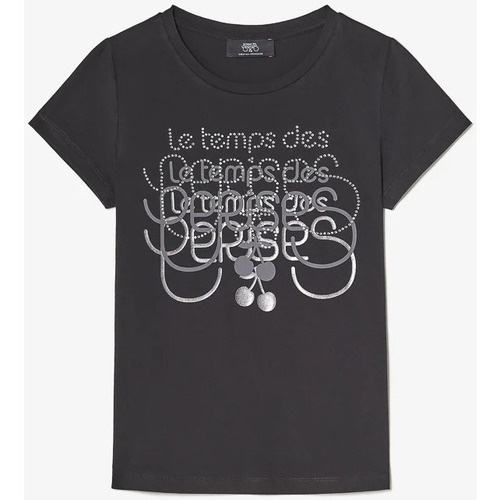 Vêtements Fille T-shirts & Polos Elasthanne / Lycra / Spandexises T-shirt corinagi noir Noir