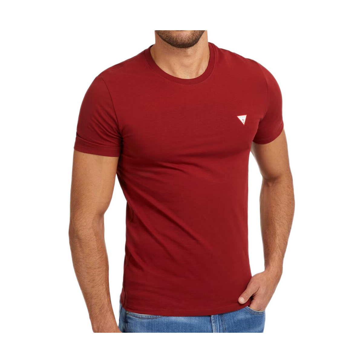 Vêtements Homme T-shirts manches courtes Guess G-M2YI24J1314 Rouge