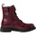 Chaussures Femme Boots Tamaris Bottine Cuir Rouge