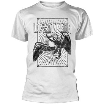 Vêtements T-shirts manches longues Led Zeppelin Icarus Burst Blanc