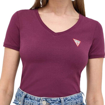 Vêtements Femme T-shirts manches courtes Guess G-W2YI45J1314 Violet