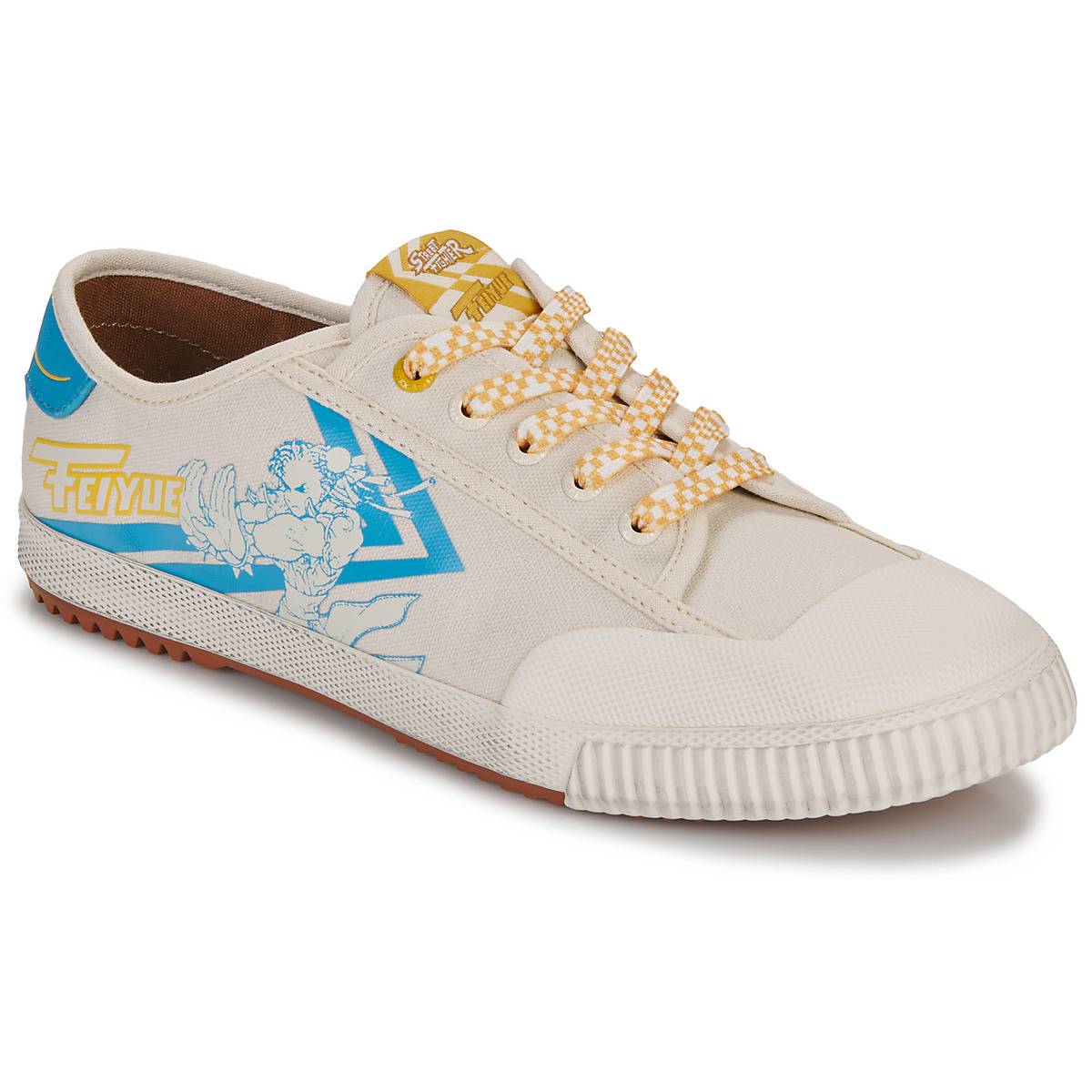 Chaussures Homme Duck And Cover Fe Lo 1920 Street Fighter Blanc / Bleu / Jaune