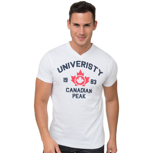 Vêtements Homme Tapis de bain Canadian Peak JAX t-shirt pour homme Blanc
