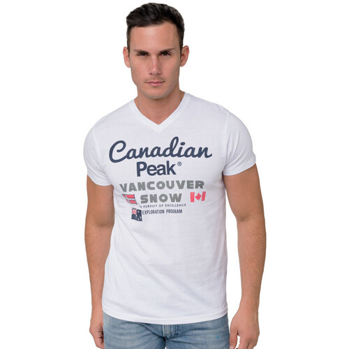 Vêtements Homme Pantalon De Sport Meniomen Canadian Peak JECHELON t-shirt pour homme Blanc