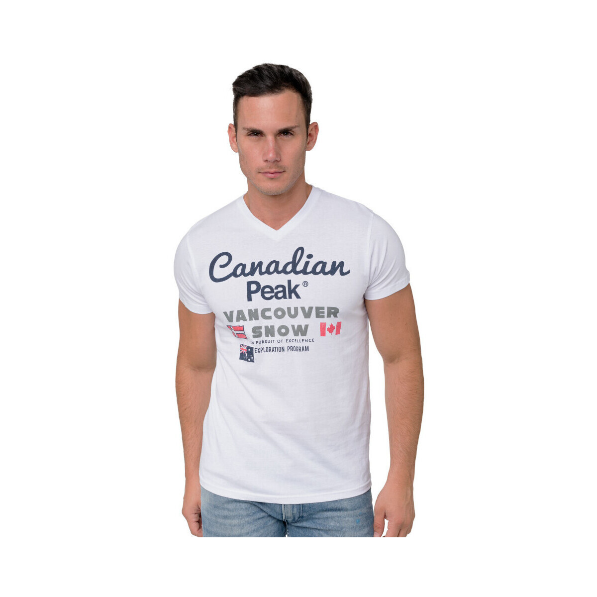 Vêtements Homme T-shirts & Polos Canadian Peak JECHELON t-shirt pour homme Blanc