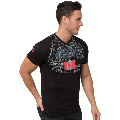 Vêtements Homme T-shirts & Polos Canadian Peak JUNDAI t-shirt pour homme Noir
