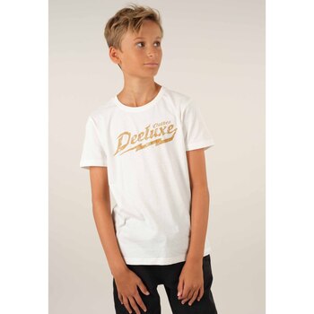 Vêtements Garçon Bébé 0-2 ans Deeluxe T-Shirt HAIL Blanc