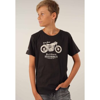 Vêtements Garçon Veste Junior Wind - 10 Ans Deeluxe T-Shirt GARAGE Noir