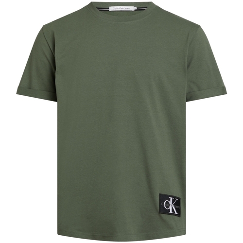 Vêtements Homme T-shirts & Polos Calvin skirt Klein Jeans T shirt homme  Ref 60951 Kaki Vert