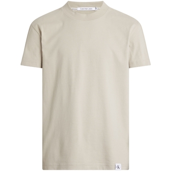 Vêtements Homme T-shirts & Polos Calvin Klein Jeans T shirt homme  Ref 60947 Taupe Beige