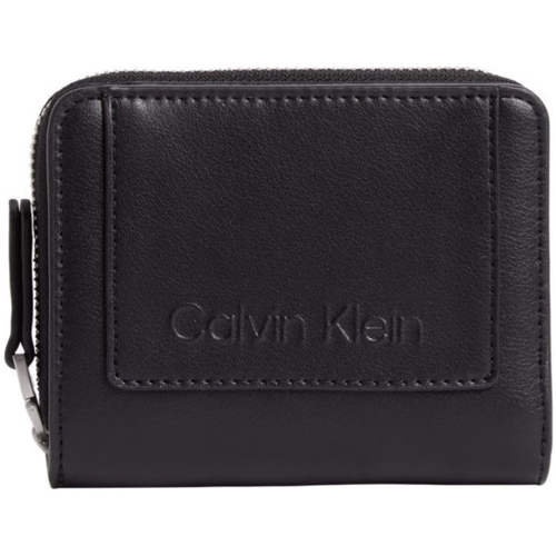 Calvin Klein Jeans Portefeuille Ref 60971 BAX Noir 12*10*2.5 cm Noir - Sacs  Portefeuilles Femme 59,42 €