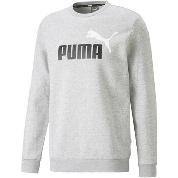 Vêtements Homme Vestes de survêtement Puma Essentials Two-Tone Big Logo Crew Neck Gris