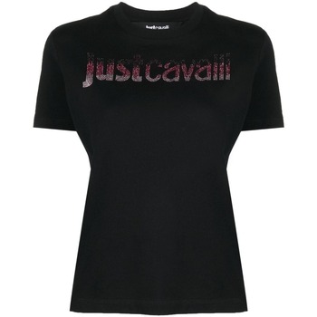 Vêtements Femme T-shirts manches courtes Roberto Cavalli 75pahe00cj110-899 Noir
