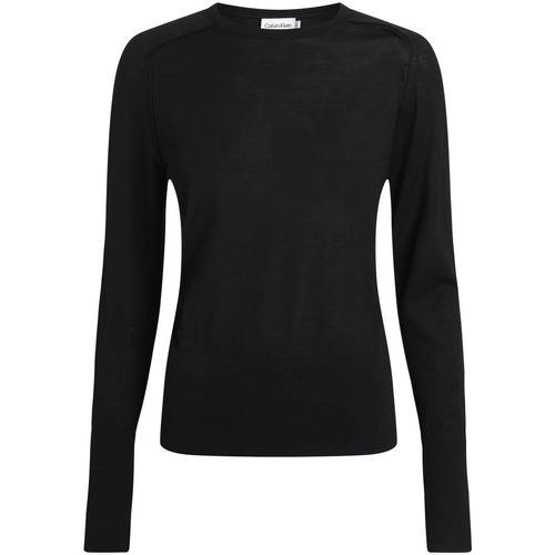 Vêtements Femme Sweats Calvin Klein Jeans Distressed k20k205777-beh Noir