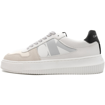 Chaussures Femme Baskets mode Ck Jeans Chunky Cupsole Laceu Blanc
