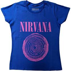 Vêtements Femme T-shirts manches longues Nirvana  Bleu