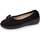 Chaussures Femme Chaussons Isotoner Chaussons Ballerines petit talon de 4,5 cm Noir