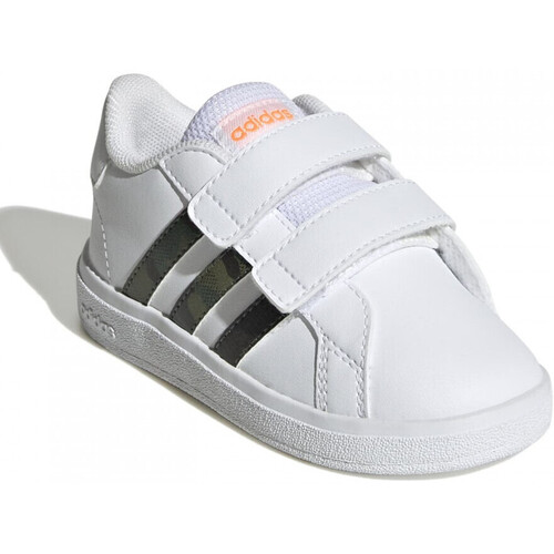 Chaussures Enfant Baskets mode david adidas Originals Grand court 2.0 cf i Blanc