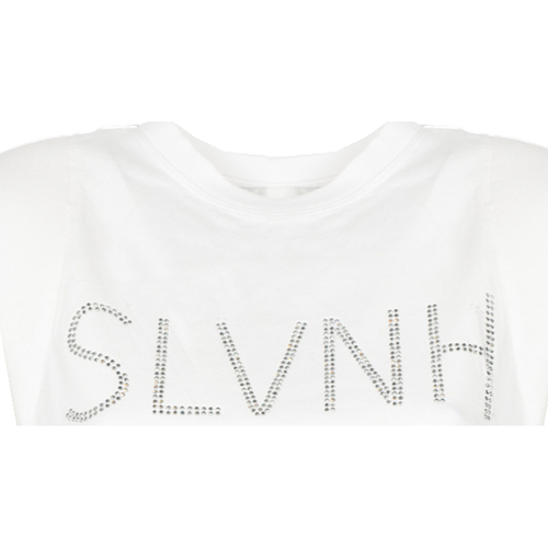 Vêtements Femme T-shirts manches courtes Silvian Heach PGP22127TS Blanc