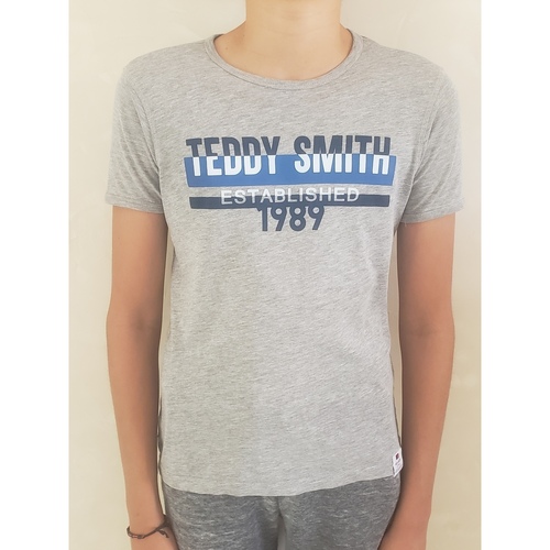 Vêtements Garçon T-shirts manches courtes Teddy Smith Teddy Smith T.Shirt manches courtes 12 ans Gris