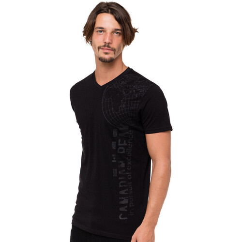 Vêtements Homme Citrouille et Compagnie Canadian Peak IBERICA t-shirt pour homme Noir