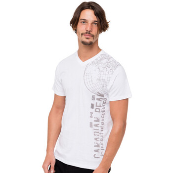 Vêtements Homme Besaces / Sacs bandoulière Canadian Peak IBERICA t-shirt pour homme Blanc
