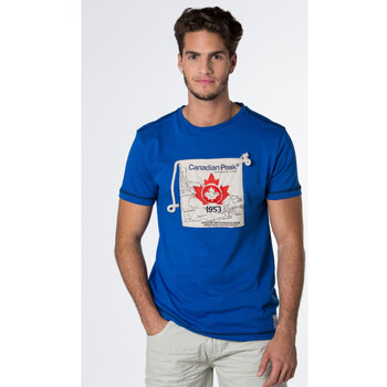 Vêtements Homme T-shirts & Polos Canadian Peak JABYSSE t-shirt optic pour homme Bleu