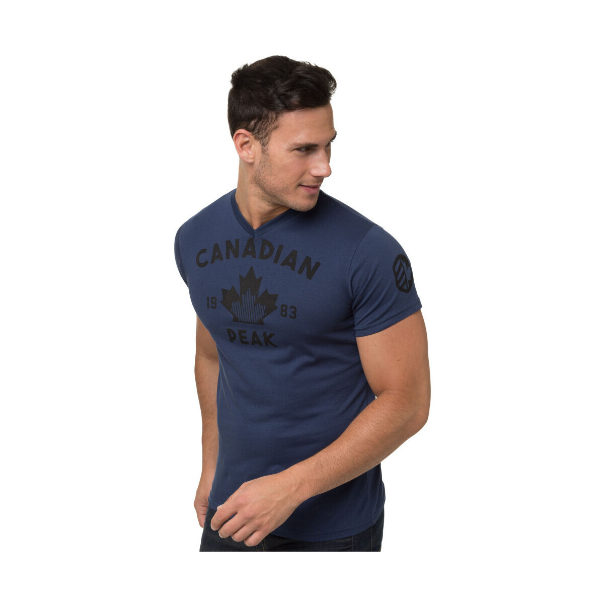 Vêtements Homme T-shirts & Polos Canadian Peak JAILAND t-shirt pour homme Marine