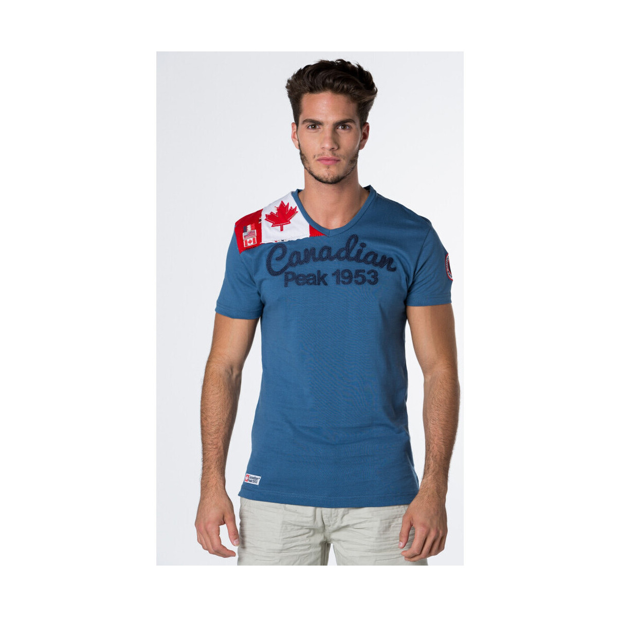 VêBlack Homme T-shirts & Polos Canadian Peak JAILOR t-shirt Adidas pour homme Bleu
