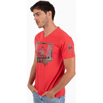 Vêtements Homme Pantoufles / Chaussons Canadian Peak JANADA t-shirt pour homme Rouge