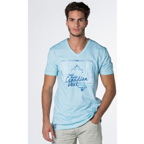 Vêtements Homme Vestes de survêtement Canadian Peak JANADA t-shirt pour homme Bleu