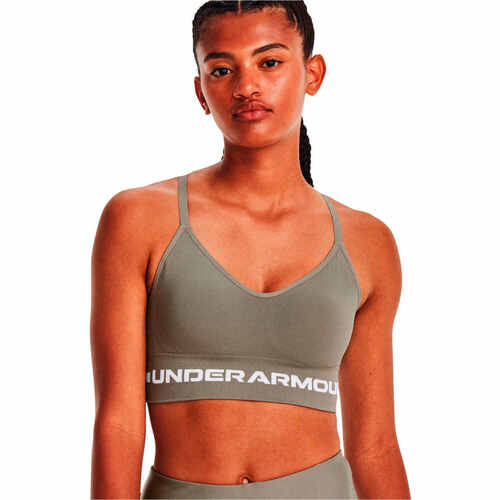 Vêtements Femme Sweats Under Armour UA Seamless Low Long Bra Vert