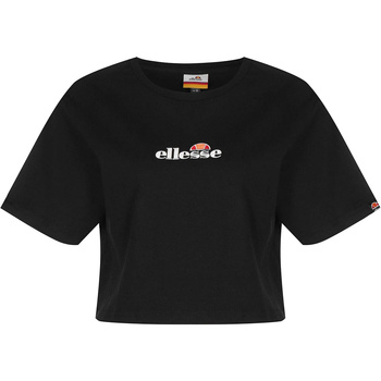 Vêtements Femme Polos manches courtes Ellesse Fireball Crop T-Shirt Noir