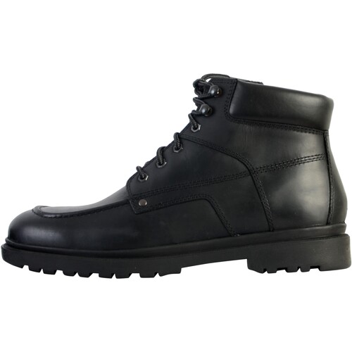 Chaussures Homme Boots Geox Bottine Cuir Andalo Noir