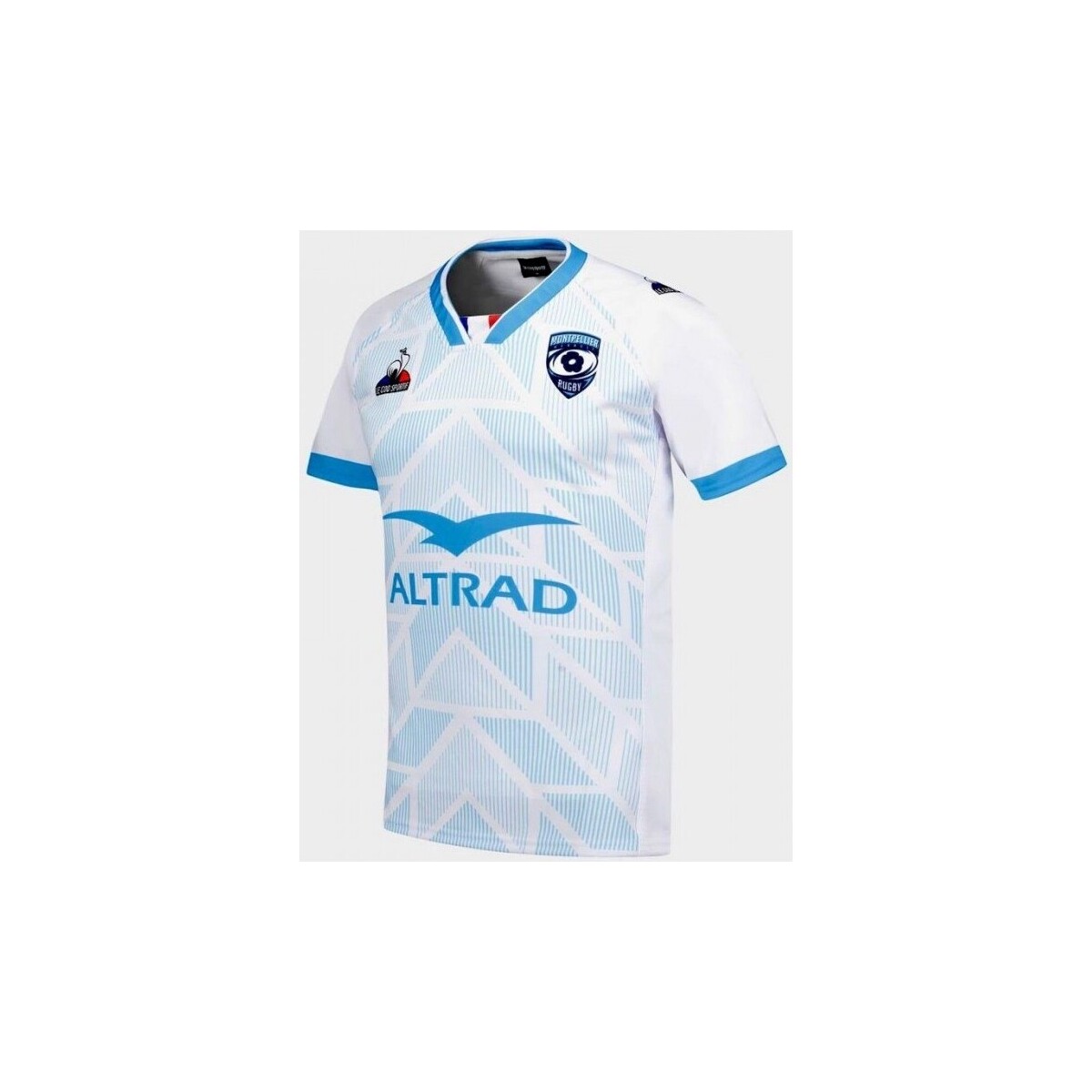 Vêtements T-shirts manches courtes Le Coq Sportif MAILLOT RUGBY MONTPELLIER HERA Blanc