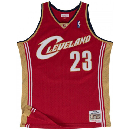 Vêtements T-shirts manches courtes Mitchell And Ness Maillot NBA Lebron James Cleve Multicolore