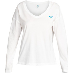 Vêtements Femme T-shirts manches longues Roxy Life Love Blanc