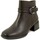 Chaussures Femme Boots Caprice Femme Chaussures, Bottine, Cuir-25340BR Marron