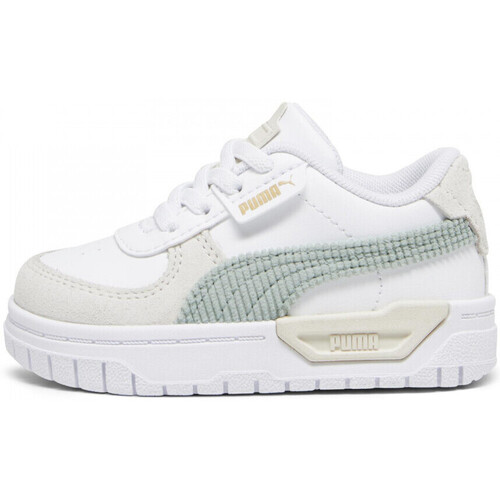 Chaussures Fille Baskets mode Puma Cali dream corderoy ac inf Blanc