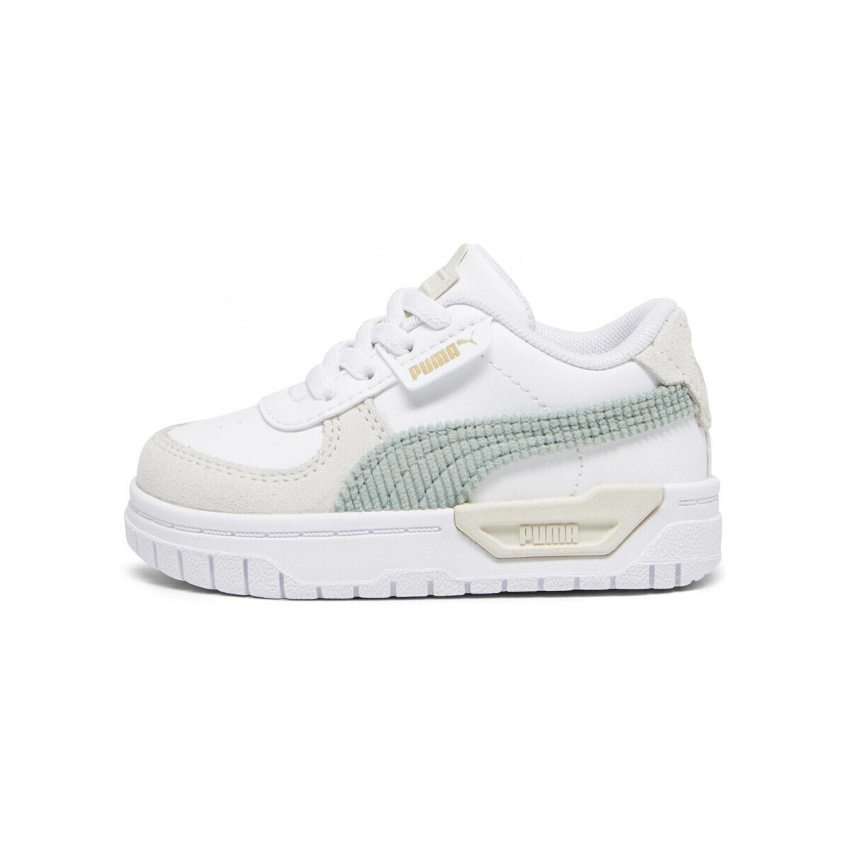 Chaussures Fille Baskets mode Puma Cali dream corderoy ac inf Blanc