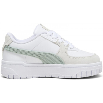 Chaussures Fille Baskets mode Puma Cali dream corderoy ps Blanc