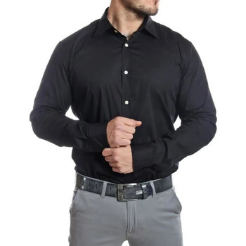 Vêtements Homme Chemises manches longues BOSS  Noir