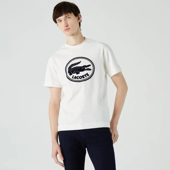 Vêtements Homme T-shirts manches courtes Lacoste TSHIRT Blanc